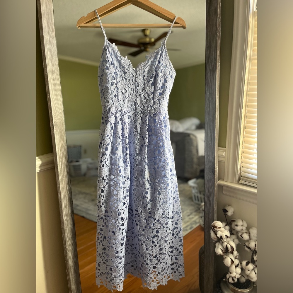 ASTR the label fit and flare midi dress